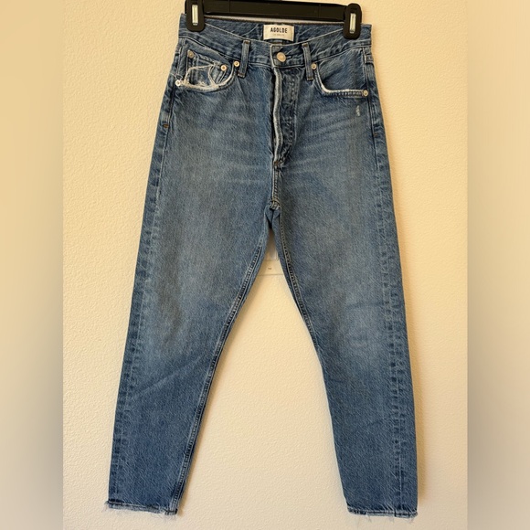 Agolde Jamie Straight Leg Jeans Sz 24 Blithe - Picture 2 of 4